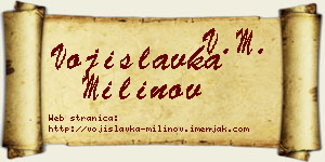 Vojislavka Milinov vizit kartica